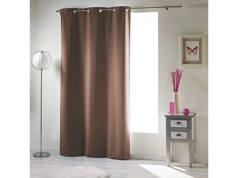 Rideau Occultant "Noche" 135x240cm Noisette