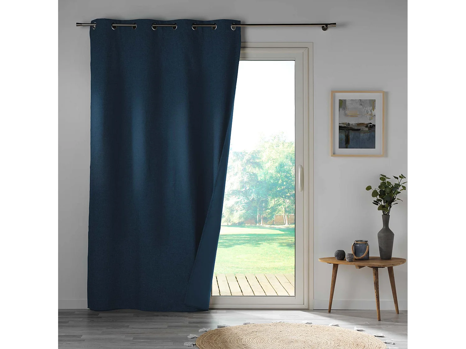 Rideau Occultant "Obscure" 140x260cm Bleu Marine