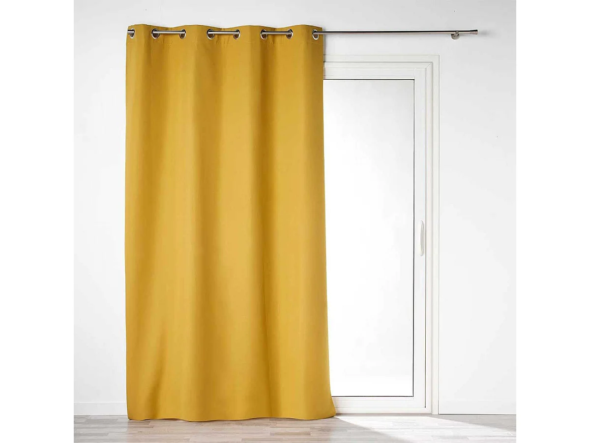 Rideau Occultant "Obscure" 140x260cm Jaune