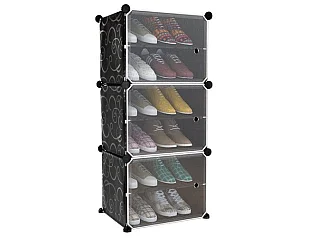 Hconfortxl-meuble à Chaussures  44,5 X 93 X 30 Cm Noir