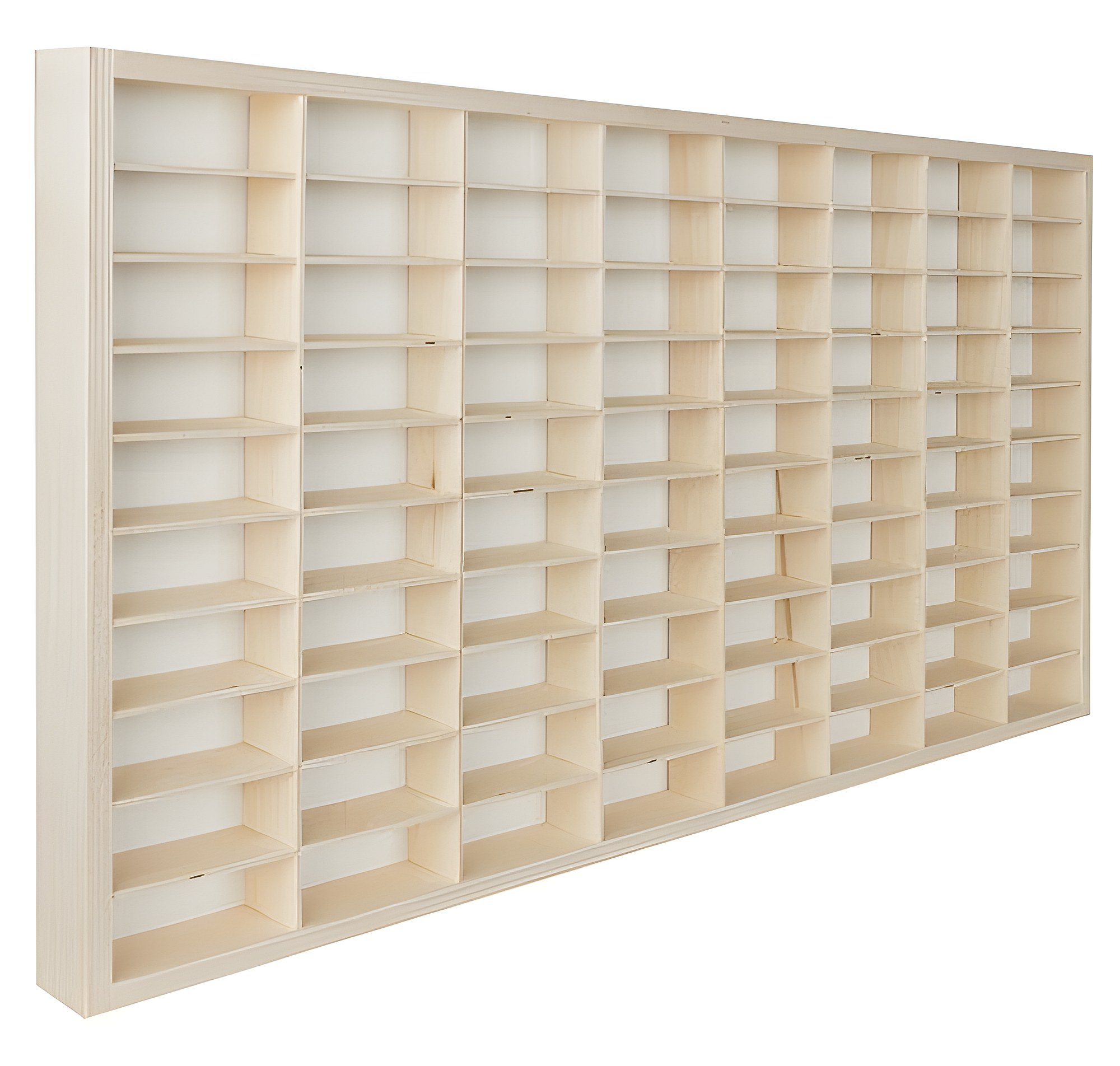 Creative Deco Étagère de Collection en Bois pour Petites Voitures et Figurines – 80 Compartiments Réglables | Vitrine de Collection 116 x 54 x 5 cm | Leroy Merlin