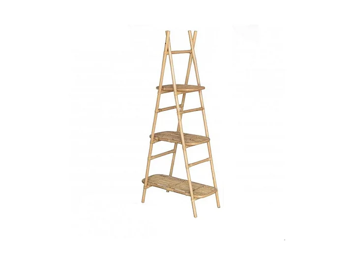 Etagere Pyramide Rotin 3niveaux 78x40xh163cm