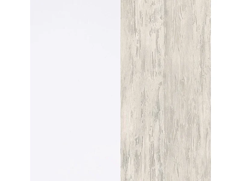 Letto e ripiano truciolato bianco senza reti e materassi 65x199x96cm