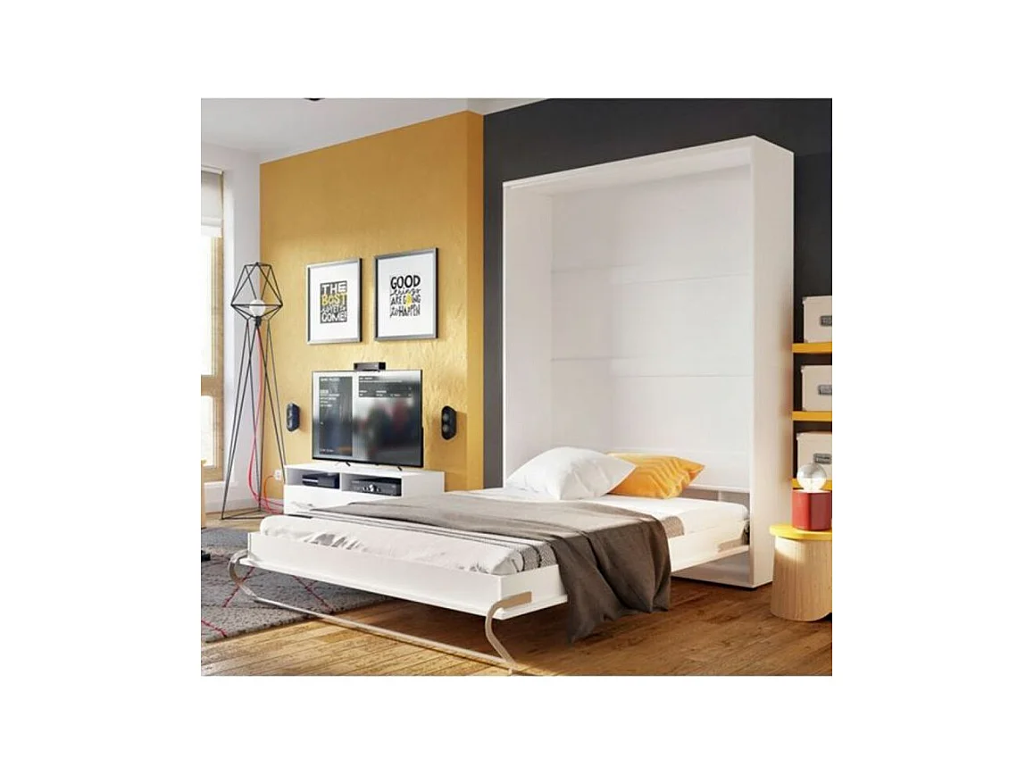 Lit escamotable JANE 140x200cm - Blanc