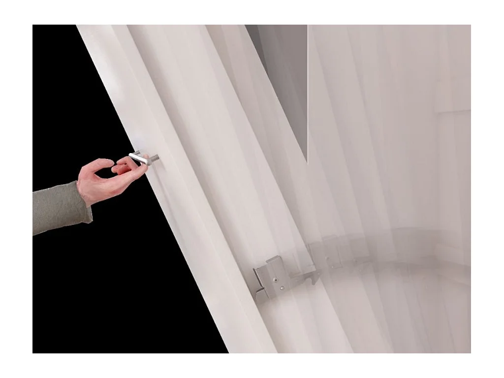 Lit escamotable JANE 140x200cm - Blanc