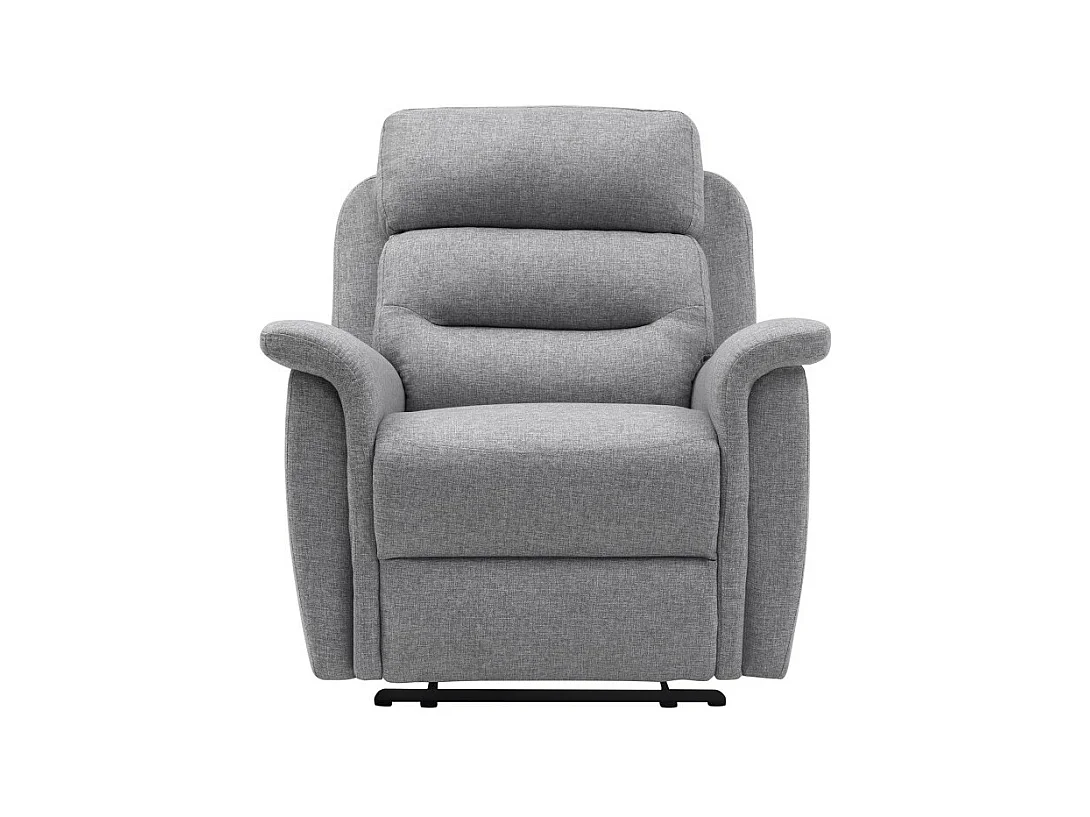 Fauteuil de Relaxation 1 place en Tissu Gris Léon - Gris clair - Loungitude