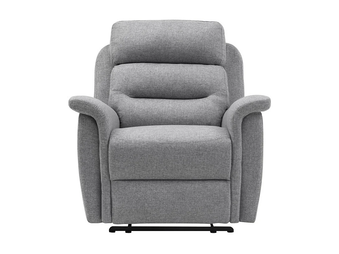 Fauteuil de Relaxation 1 place en Tissu Gris Léon - Gris clair - Loungitude