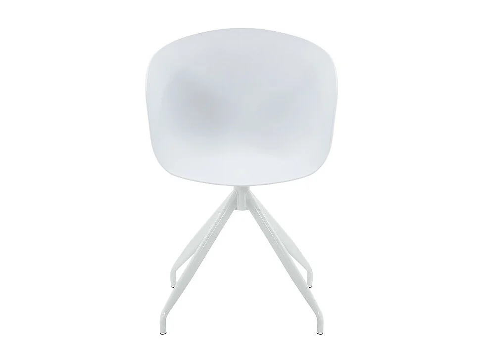 Chaise pivotante BOB pieds en métal - Blanc