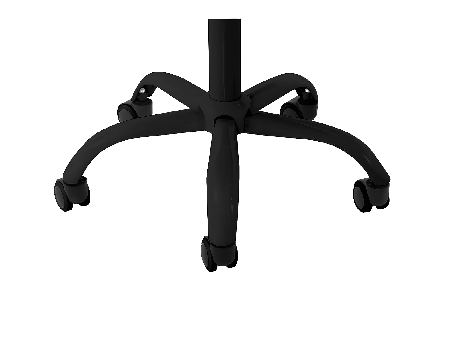 Fauteuil de bureau BILLY avec pieds noirs - Bleu pétrole