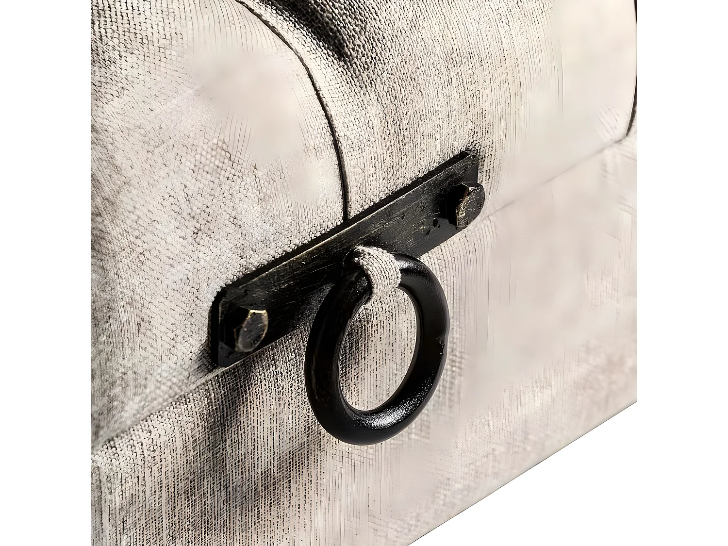 Banqueta Baul  Decorativa En Color Beige De