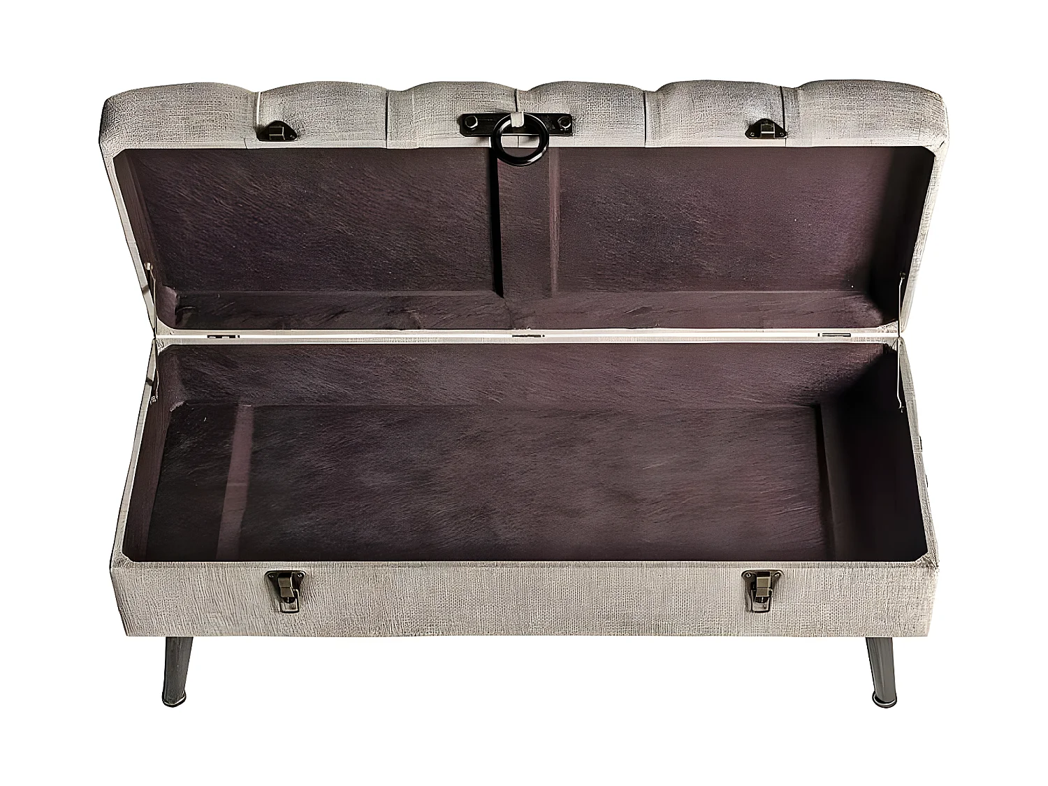 Banqueta Baul  Decorativa En Color Beige De