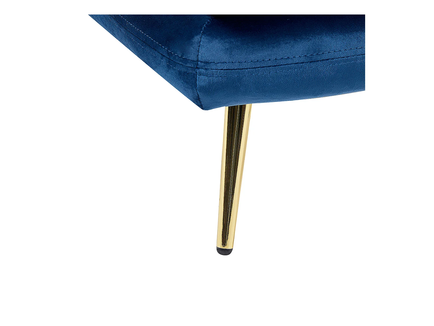 Chaise longue à esquerda GONESSE Veludo Azul