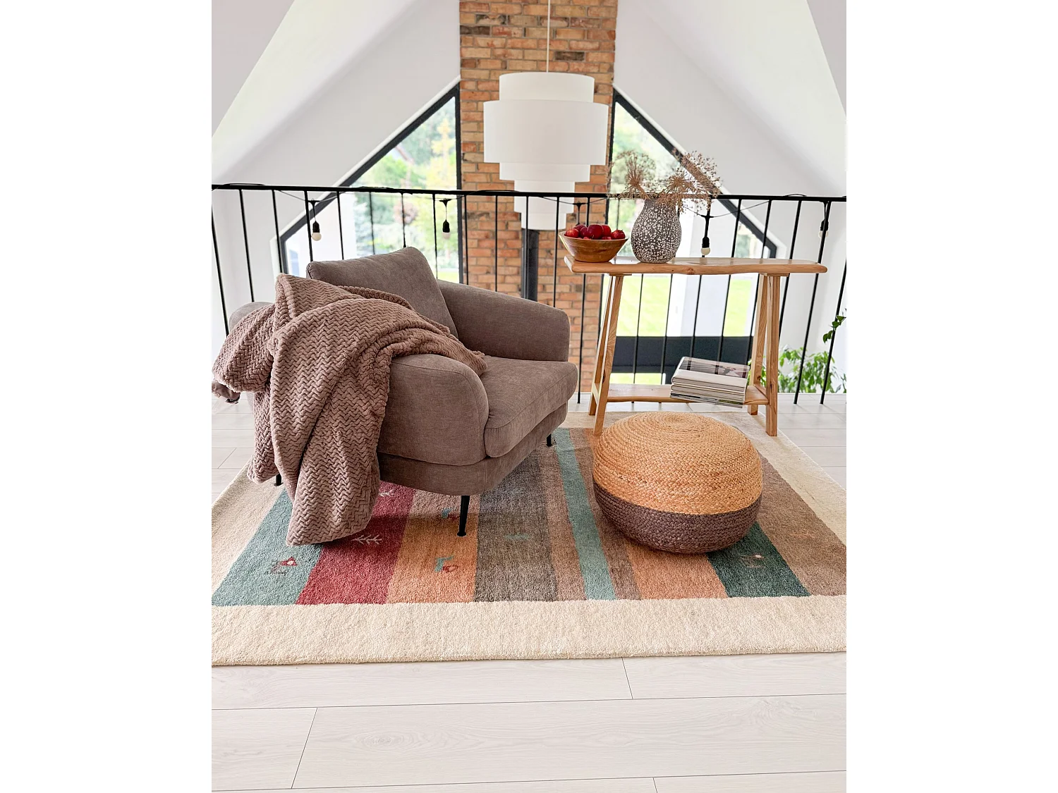 Tapis gabbeh en laine multicolore 160 x 230 cm SARILAR