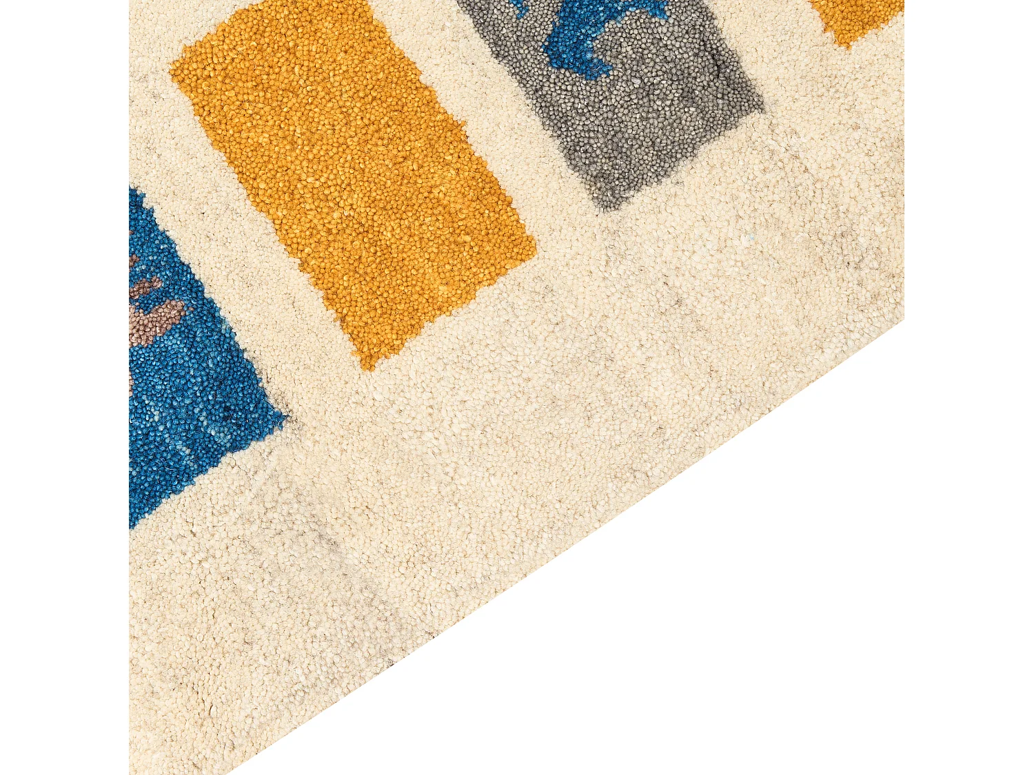 Gabbeh Teppich beige / bunt 160 x 230 cm Hochflor mit Muster weich handgetuftet Muratli
