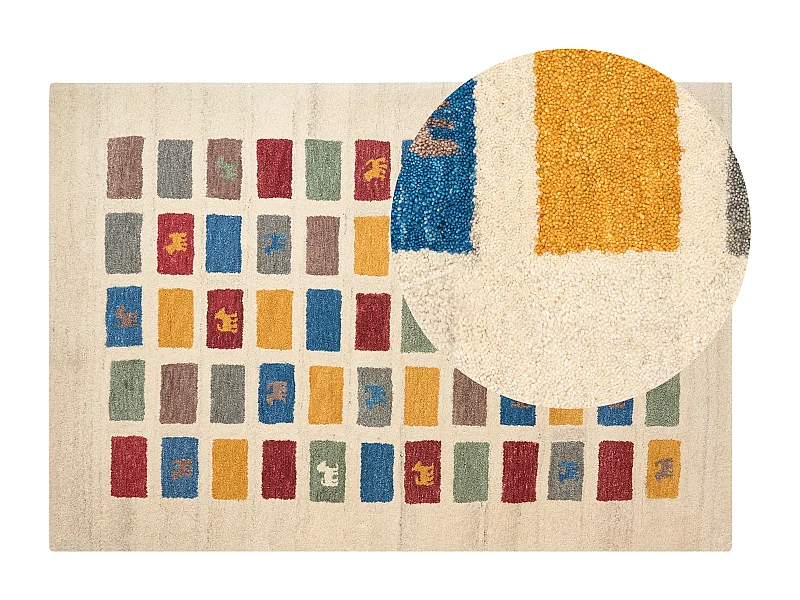 Tapis MURATLI Multicolore 140 x 200 cm Laine Tapis persan