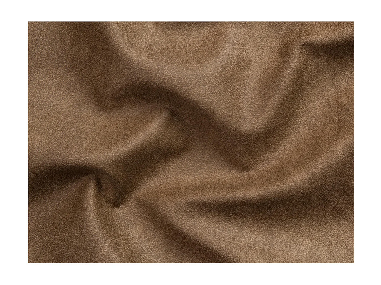 Canapé d'angle convertible 4 places avec coffre en tissu marron