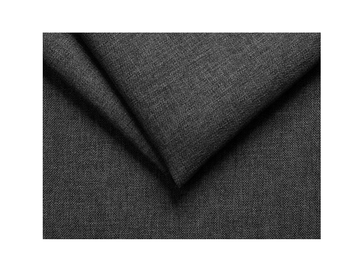Canapé d'angle droit 5 places Rio Convertible avec coffre en tissu et simili - Gris/Noir - L271 x P192 x H70cm - Loungitude