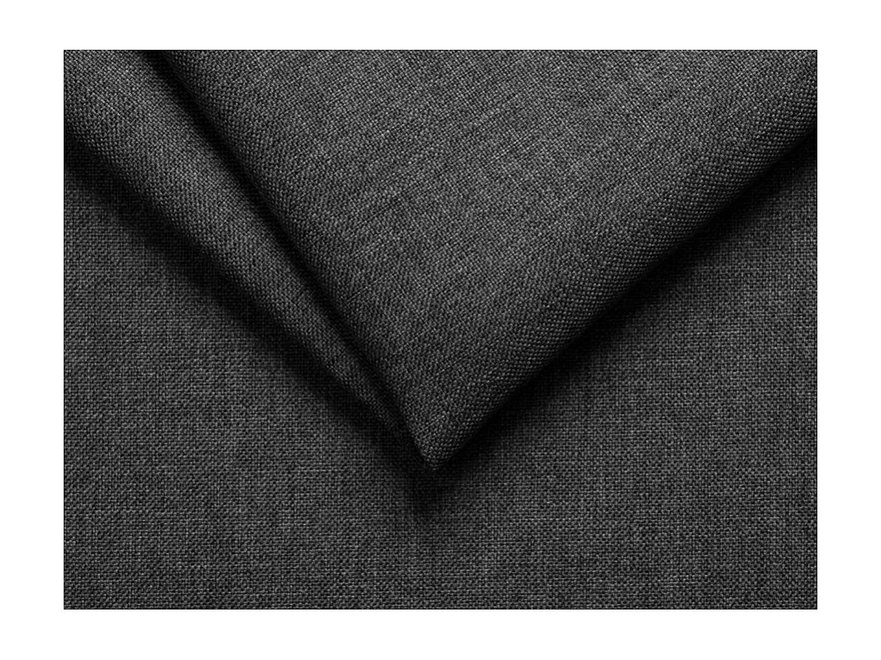 Canapé d'angle droit 5 places Rio convertible avec coffre en tissu et simili - Gris/Noir - L271 x P192 x H70cm - Loungitude