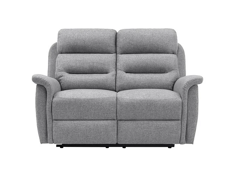 Canapé de Relaxation 2 places en Tissu Gris Léon - Gris clair - Loungitude