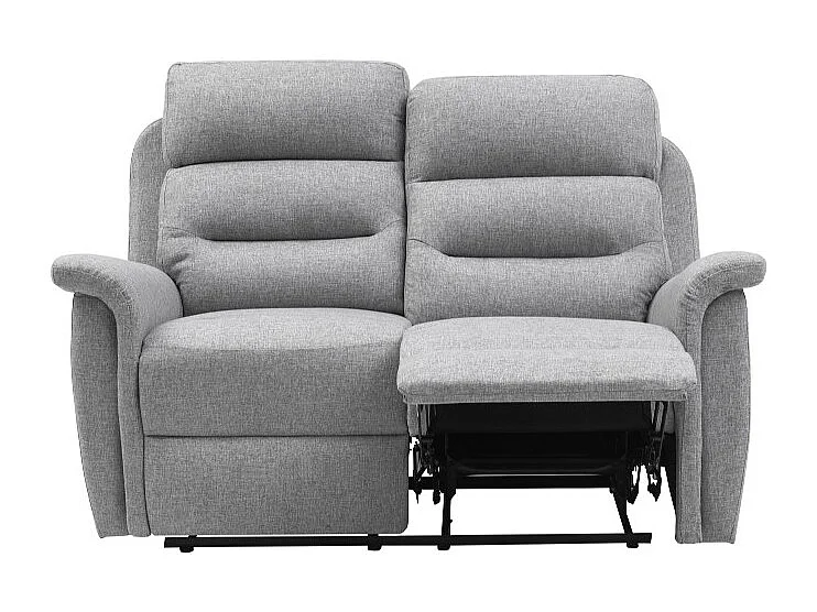 Canapé de Relaxation 2 places en Tissu Gris Léon - Gris clair - Loungitude