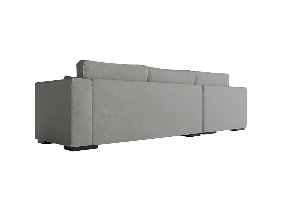 Canapé d'angle gauche XXL 6 places Belami en tissu - Gris clair - L303 x 228 x 86cm - Loungitude