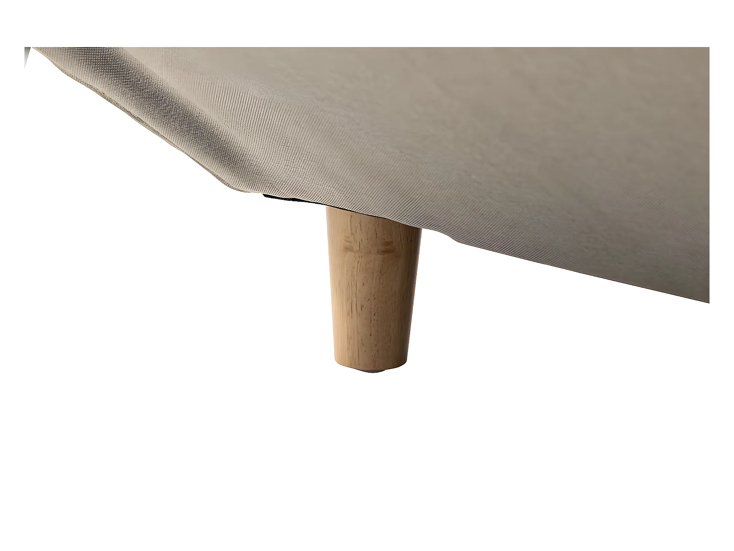 Canapé d'angle Panoramique Maia Convertible en Tissu - Angle Gauche, Beige - L330 x P188 x H90cm - Loungitude