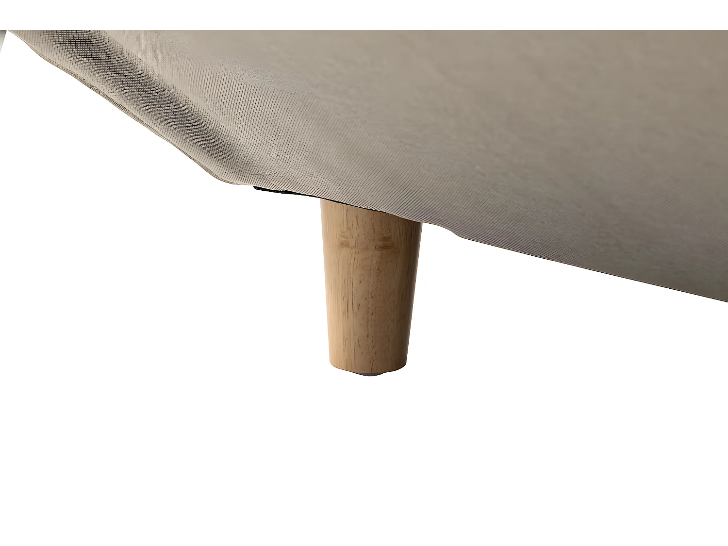 Canapé d'angle Panoramique Maia Convertible en Tissu - Angle Gauche, Beige - L330 x P188 x H90cm - Loungitude