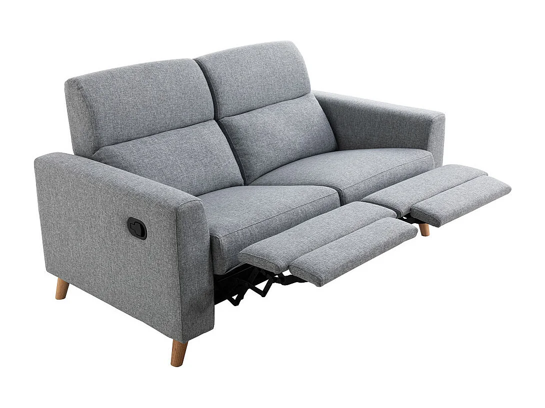 Canapé de Relaxation 2 places Bertie style Scandinave - L162 x 86 x 96cm - Loungitude