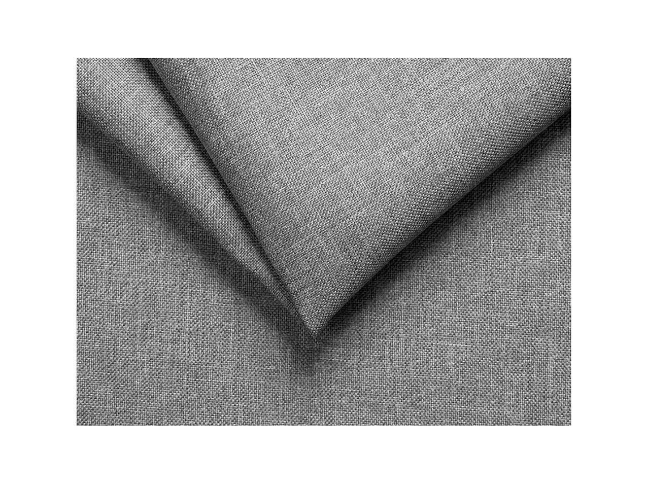 Canapé d'angle Elona Convertible en tissu gris clair avec poufs de rangement à gauche - L264 x P162 x H75cm - Loungitude