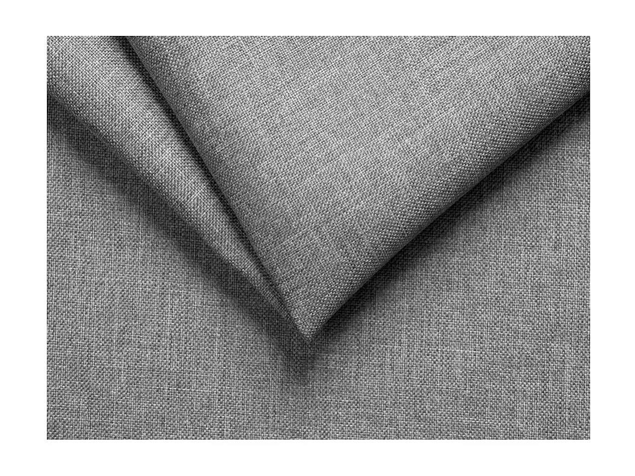 Canapé d'angle Elona convertible en tissu gris clair avec poufs de rangement à gauche - L264 x P162 x H75cm - Loungitude