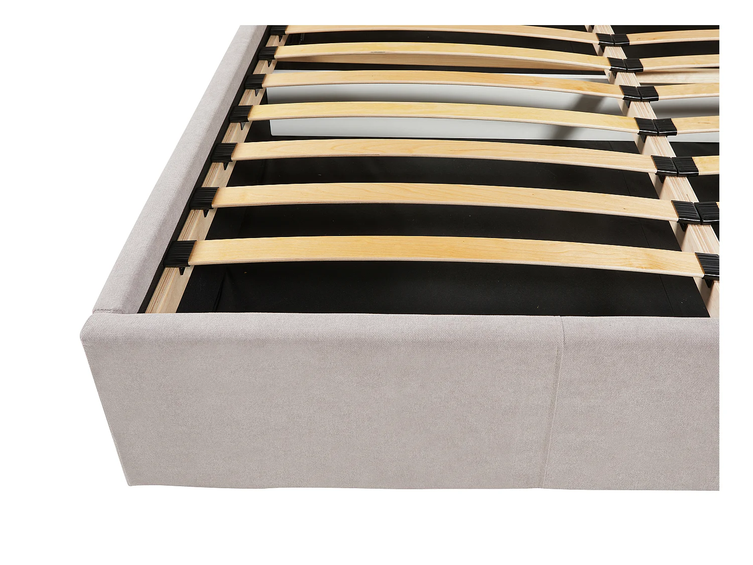 Lit coffre 180 x 200 cm - Tissu - Beige - ELIAVA de Pascal Morabito