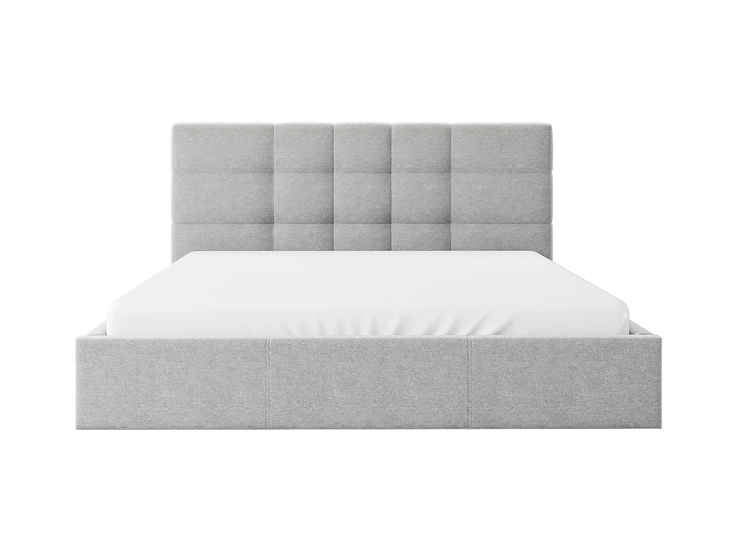 Lit coffre 140 x 190 cm - Tissu - Gris - ELIAVA de Pascal Morabito