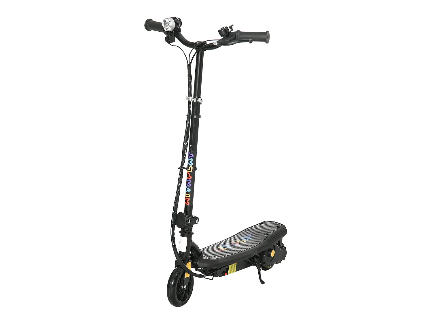 Trottinette électrique 120 W pliable pour enfant 7-14 ans 12 Km/h max. autonomie 10 Km max. noir