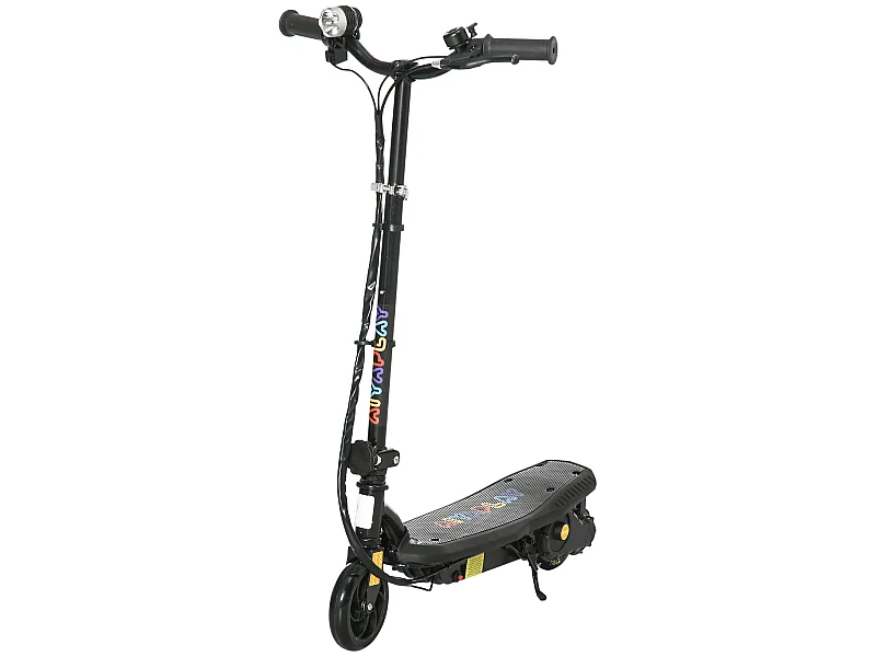 Trottinette électrique 120 W pliable pour enfant 7-14 ans 12 Km/h max. autonomie 10 Km max. noir