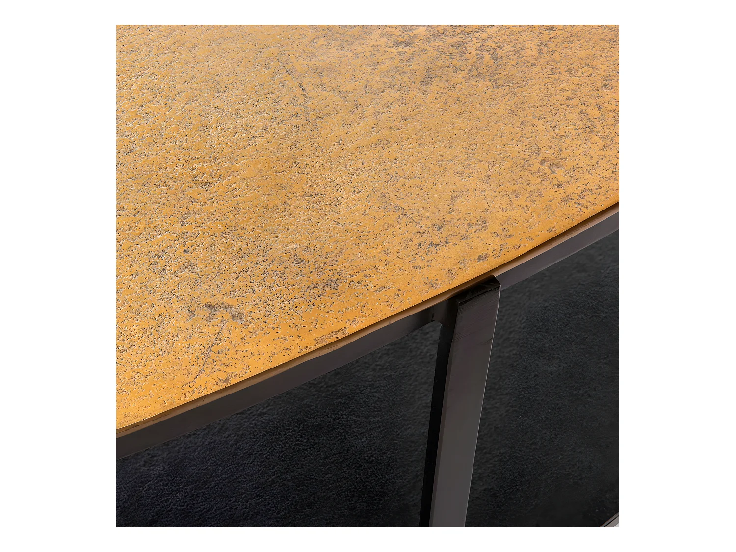 Table basse Goutte 2 niveaux en métal