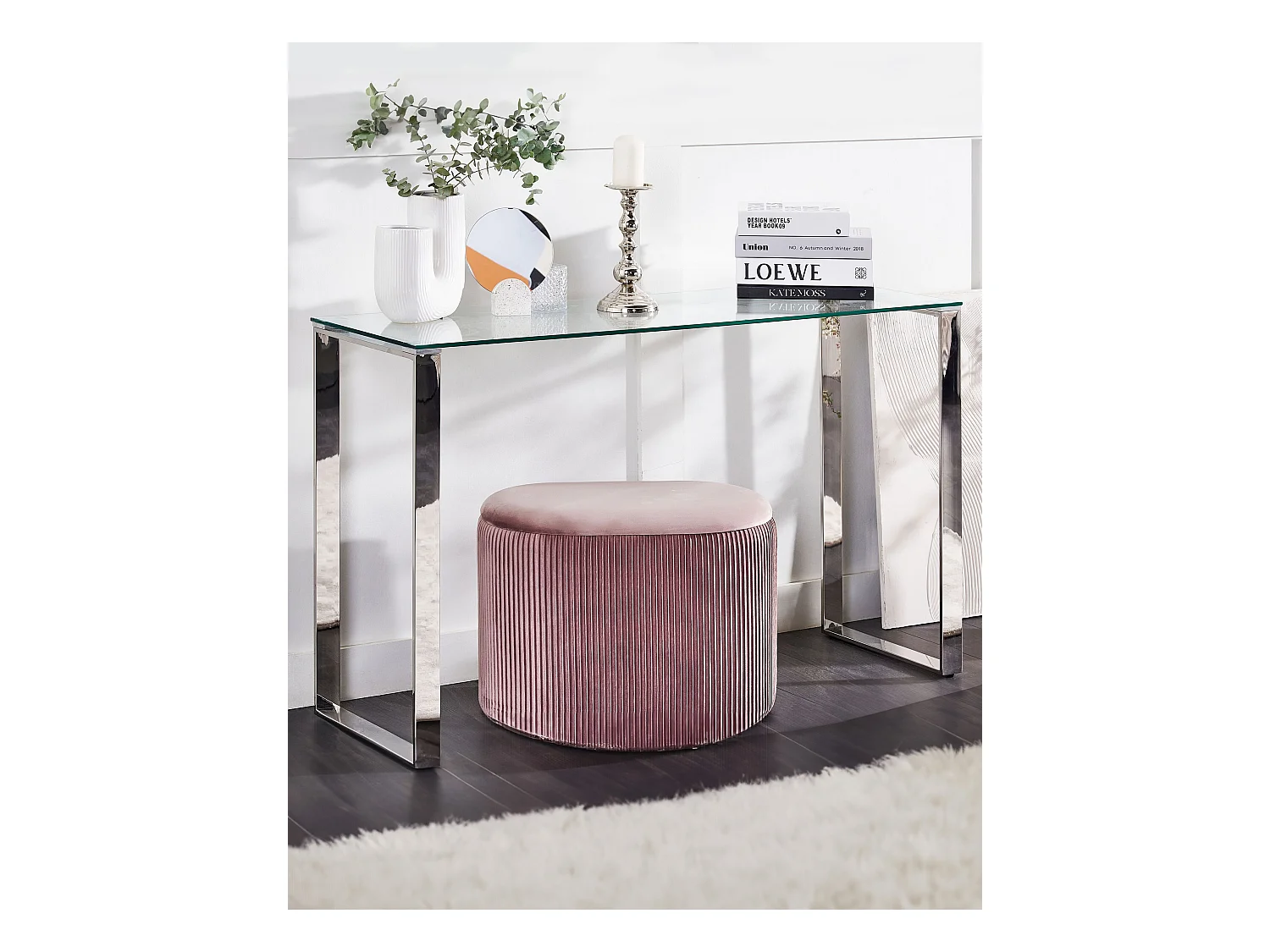 Consoletafel TILON Veiligheidsglas Zilver