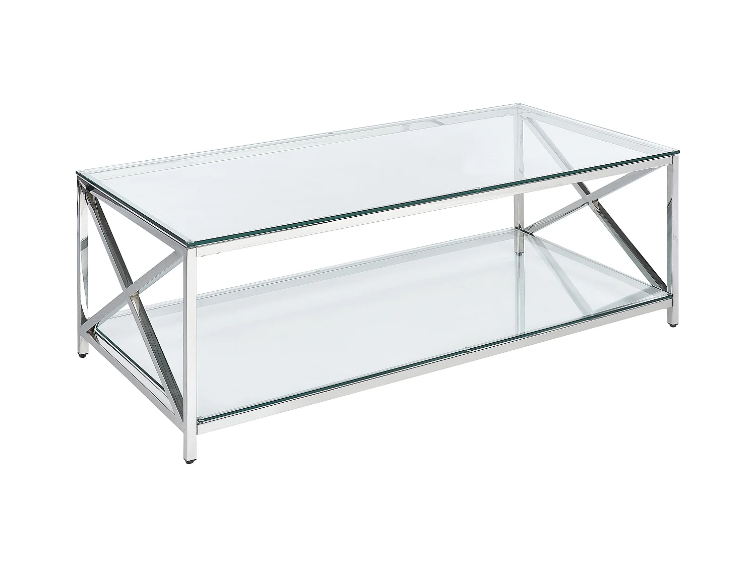 Mesa de centro AUDET Vidro de segurança (temperado) Prateado
