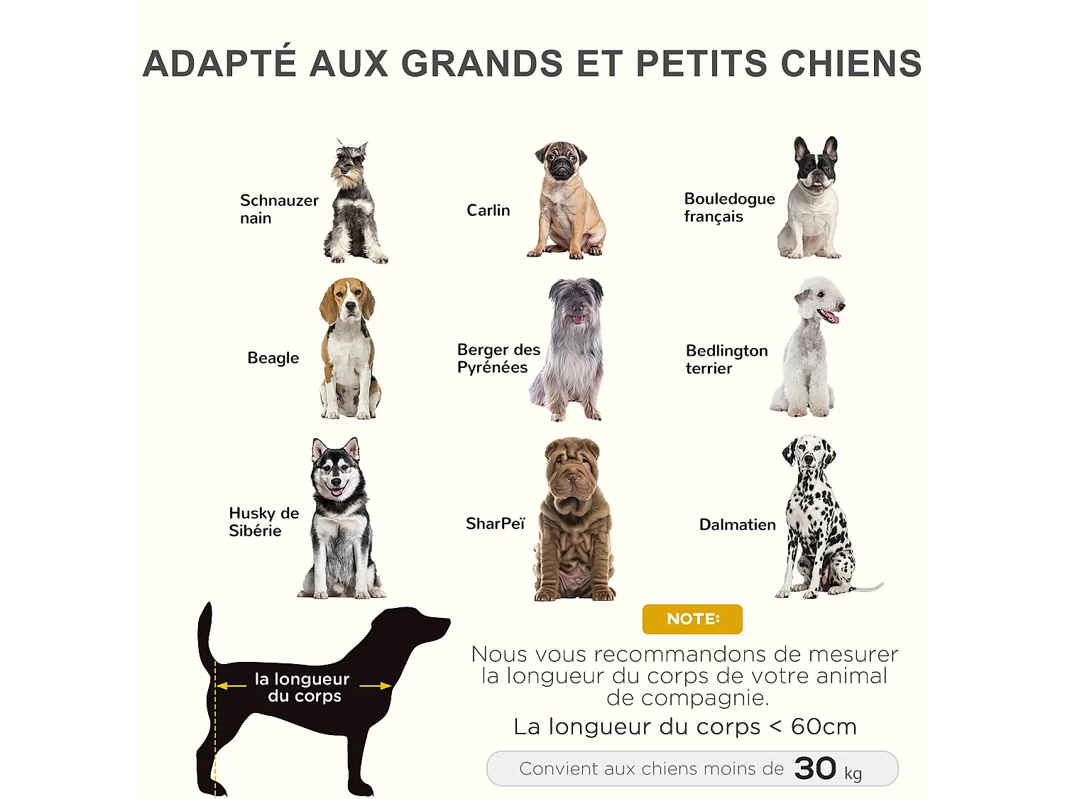 Lit sur pieds pour chien chat lit de camp animal lit surélevé Oxford textilène micro-perforé dim. 92L x 76l x 18H cm marron