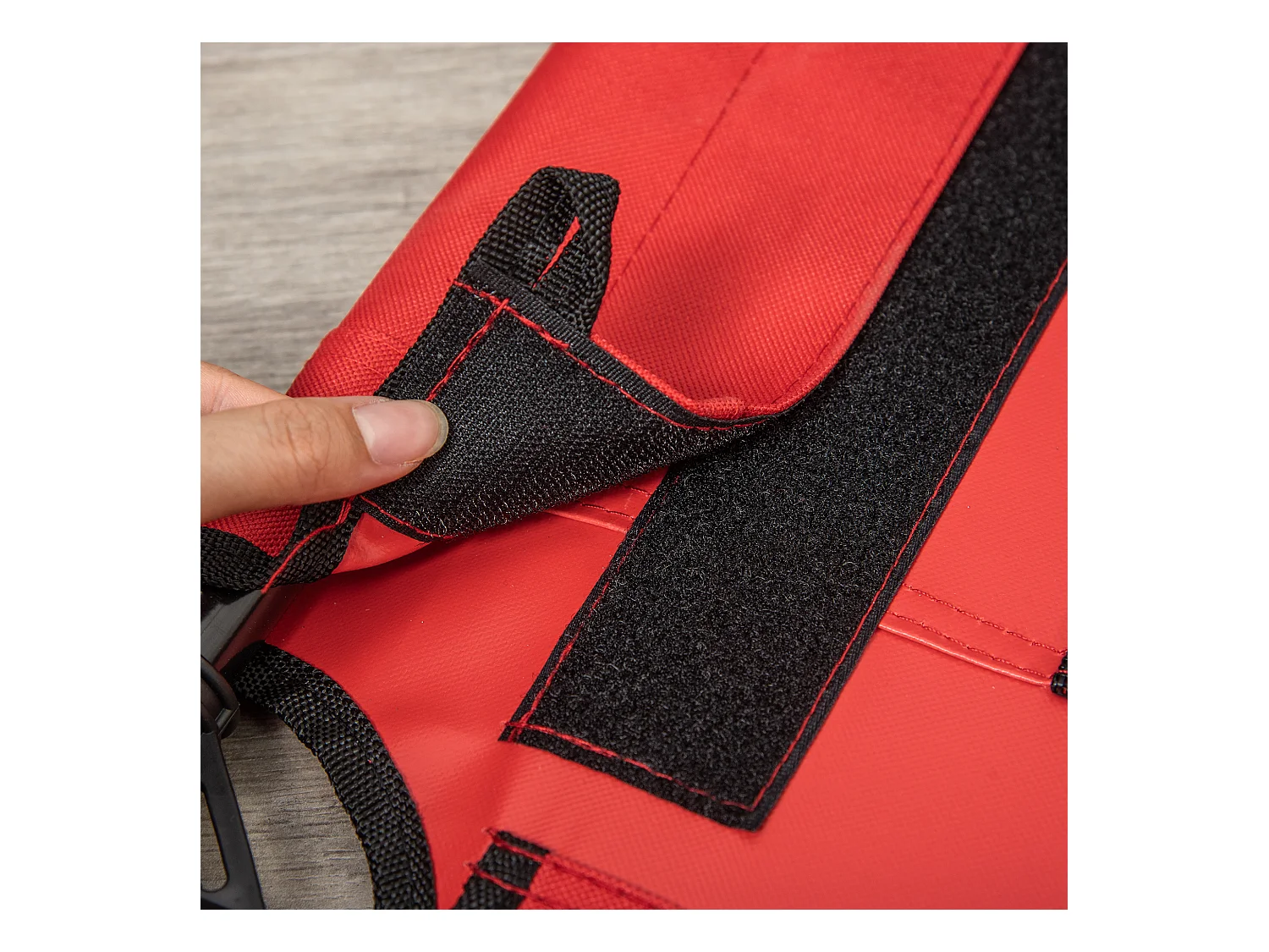 Lit surélevé pour chien chat dim. 76L x 61l x 18H cm avec sac métal époxy tissu oxford textilène micro-perforé rouge noir