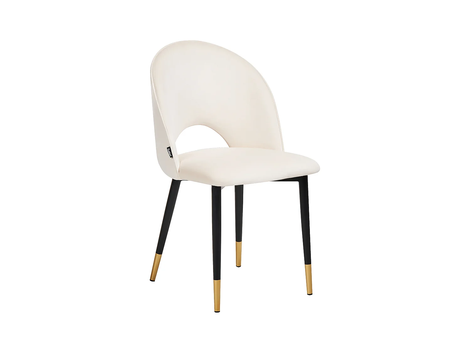 Lot de 2 chaises de salle à manger MAGALIA Velours Beige clair