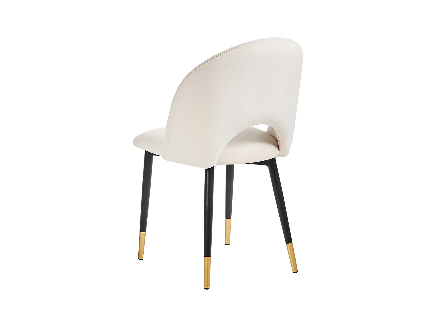 Lot de 2 chaises de salle à manger MAGALIA Velours Beige clair