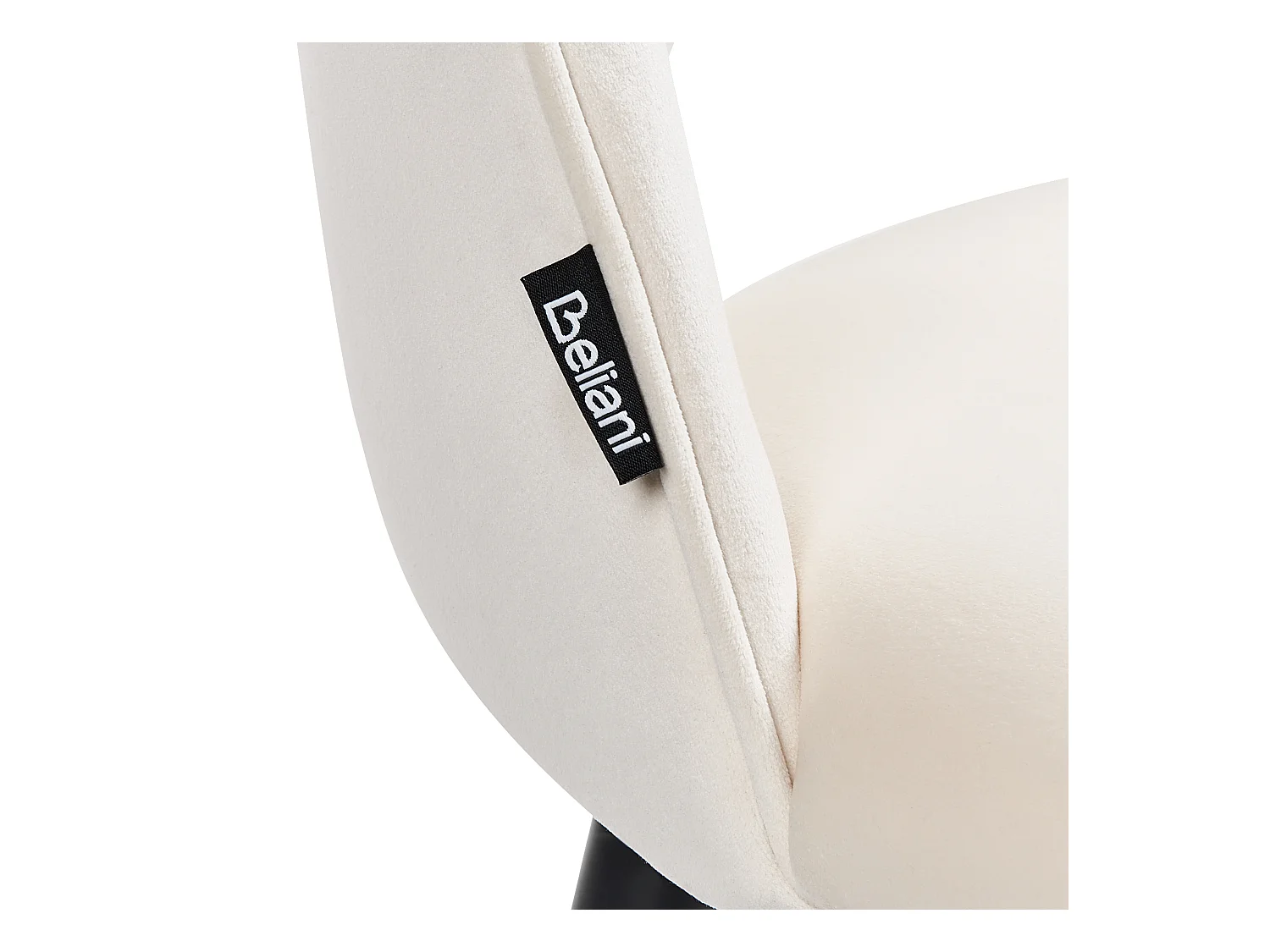 Lot de 2 chaises de salle à manger MAGALIA Velours Beige clair