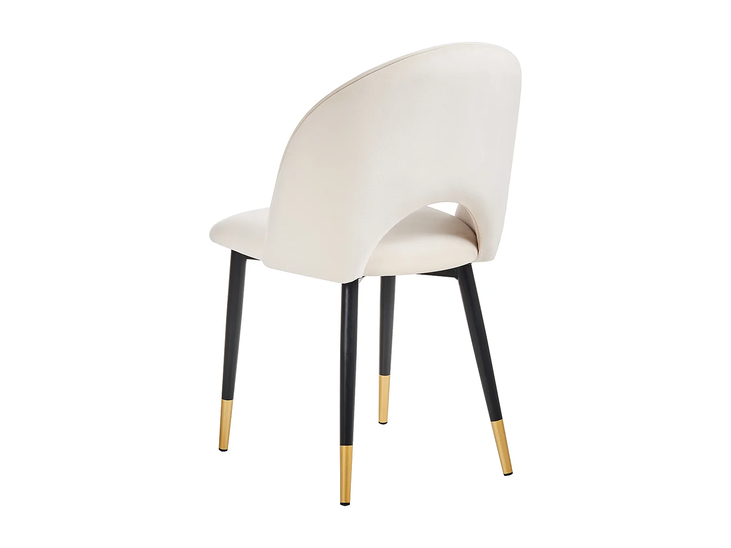 Lot de 2 chaises de salle à manger MAGALIA Velours Beige clair