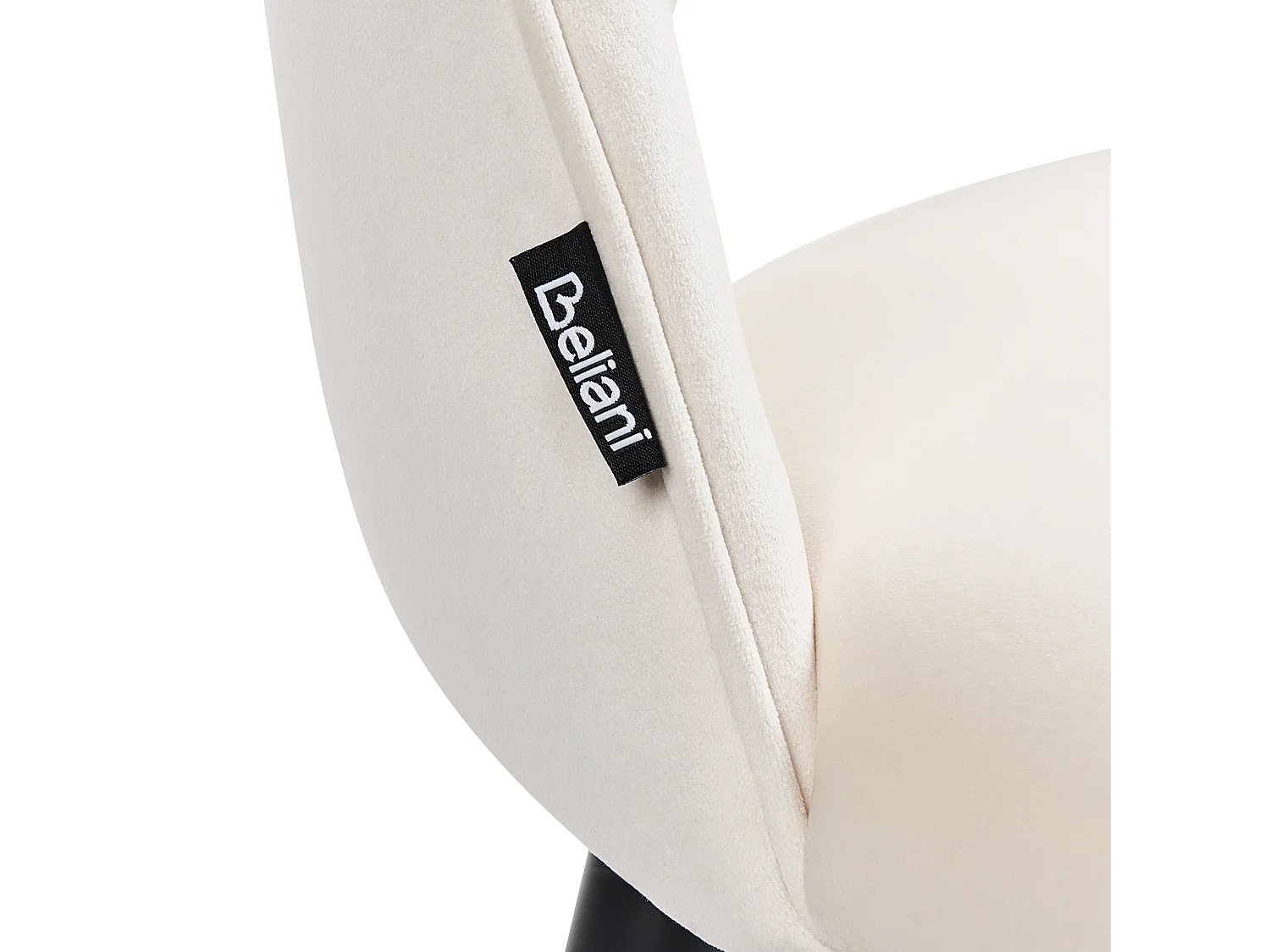 Lot de 2 chaises de salle à manger MAGALIA Velours Beige clair