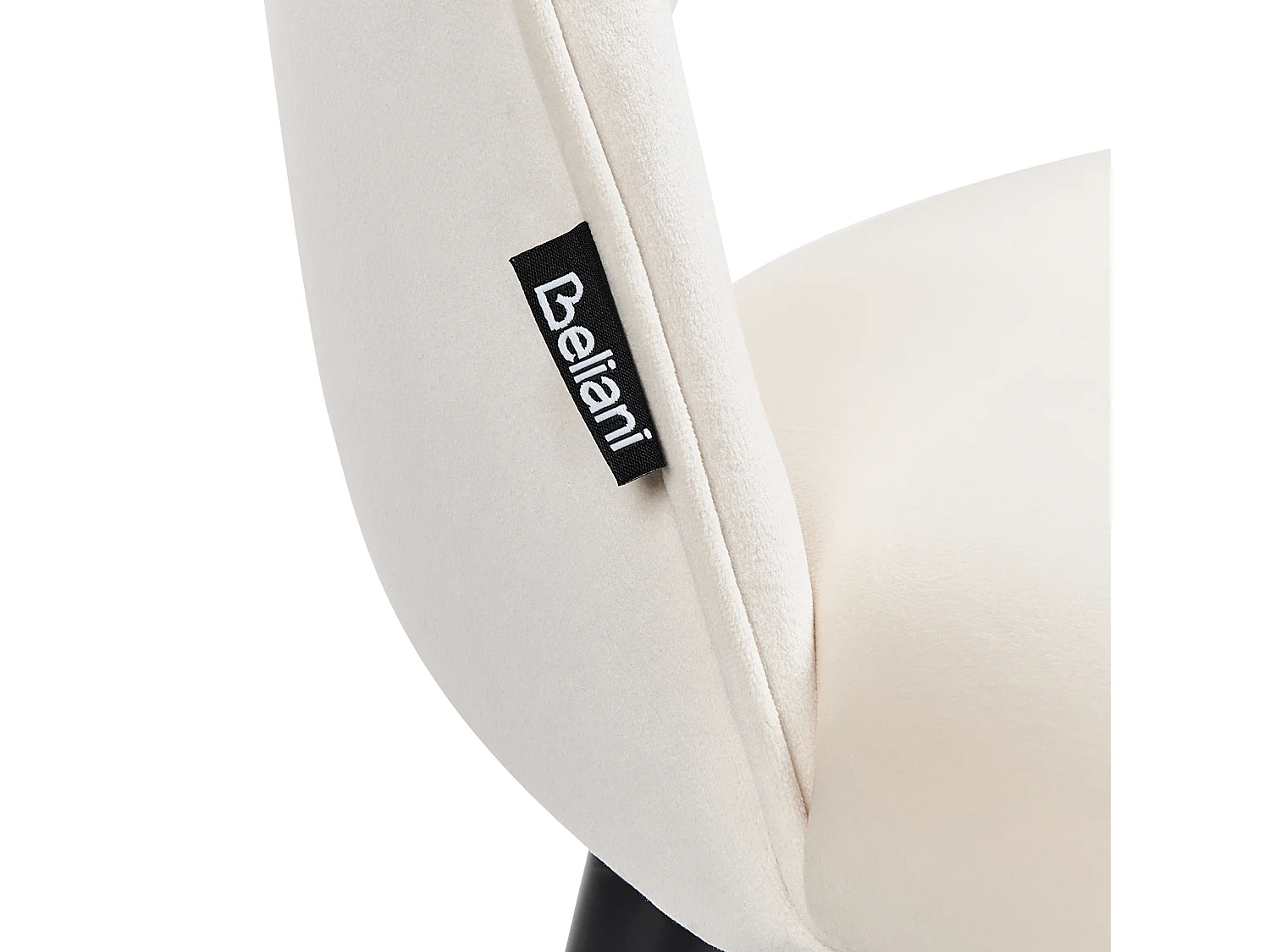 Lot de 2 chaises de salle à manger MAGALIA Velours Beige clair