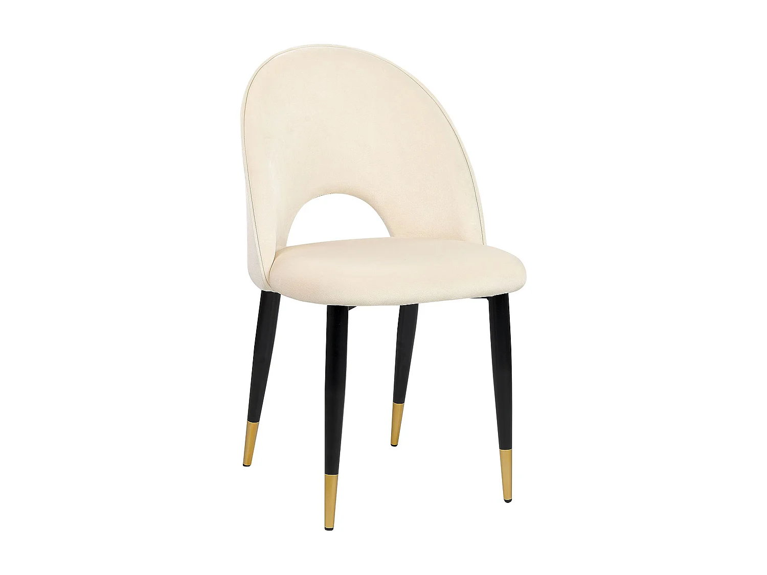 Lot de 2 chaises de salle à manger MAGALIA Velours Beige