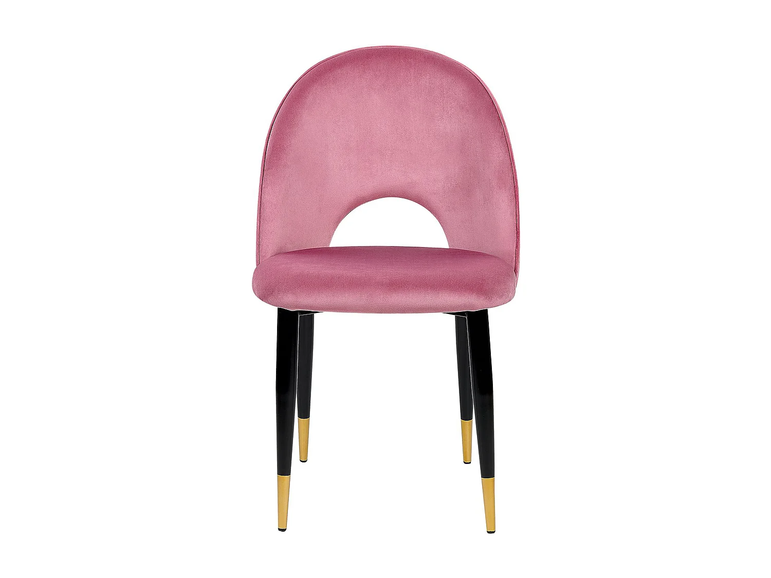 Lot de 2 chaises de salle à manger MAGALIA Velours Rose