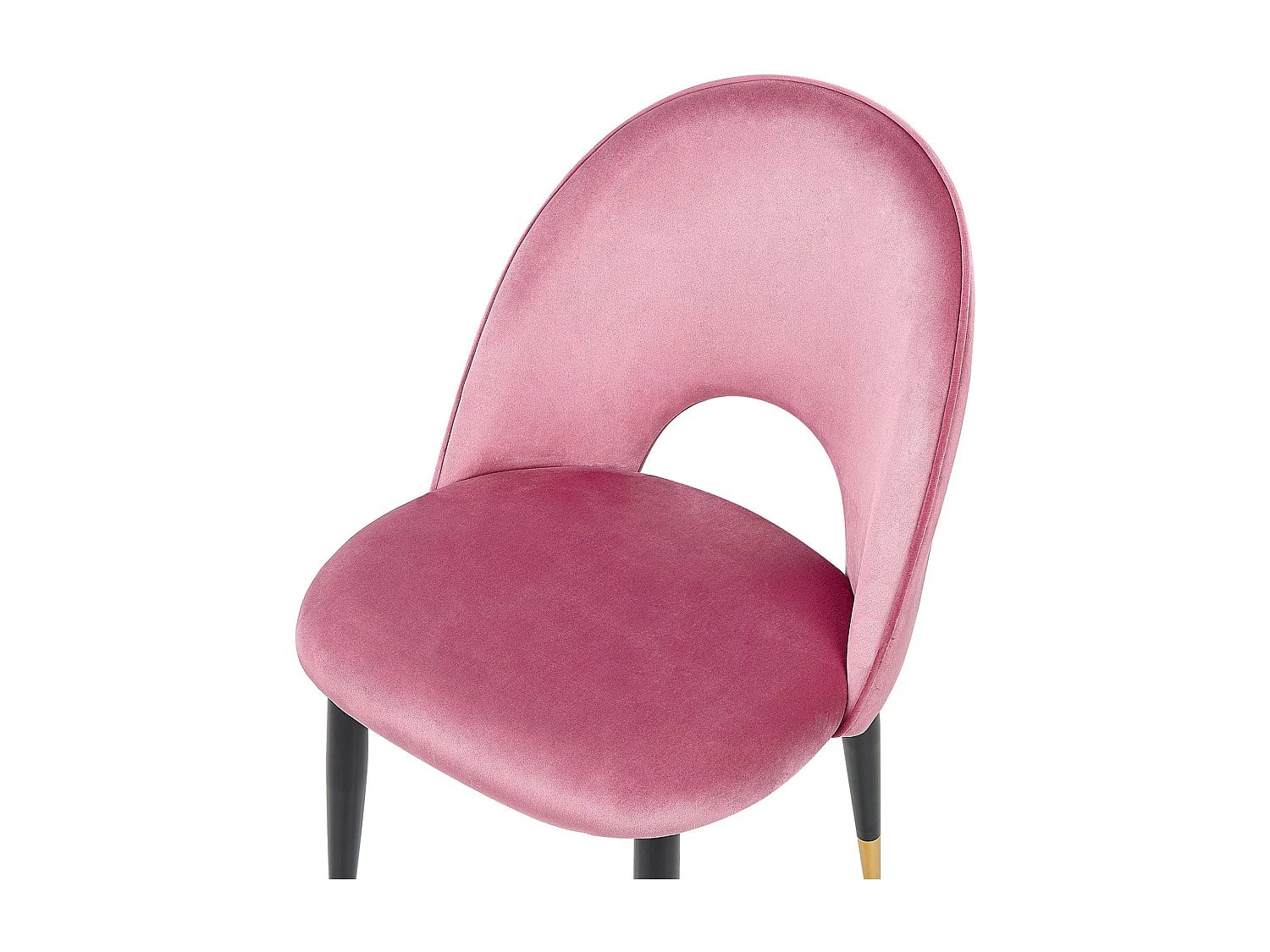 Lot de 2 chaises de salle à manger MAGALIA Velours Rose