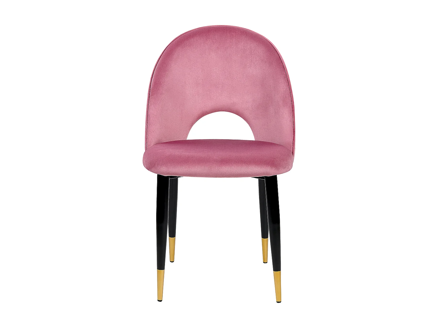 Lot de 2 chaises de salle à manger MAGALIA Velours Rose