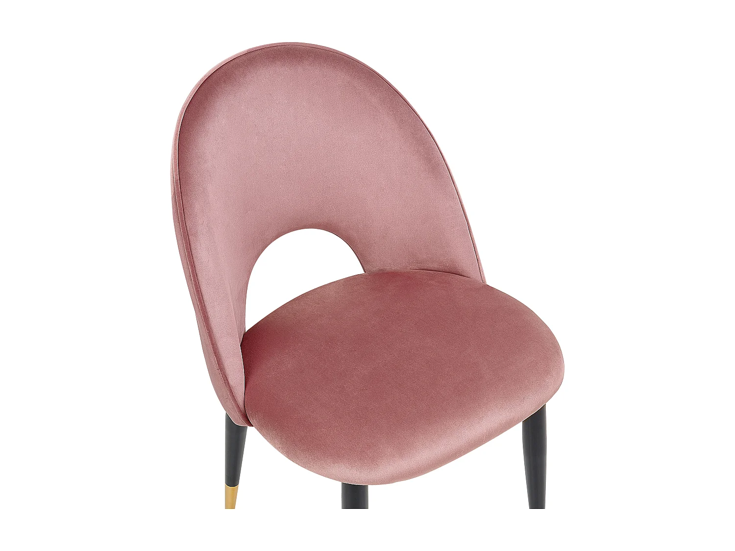 Lot de 2 chaises de salle à manger MAGALIA Velours Rose